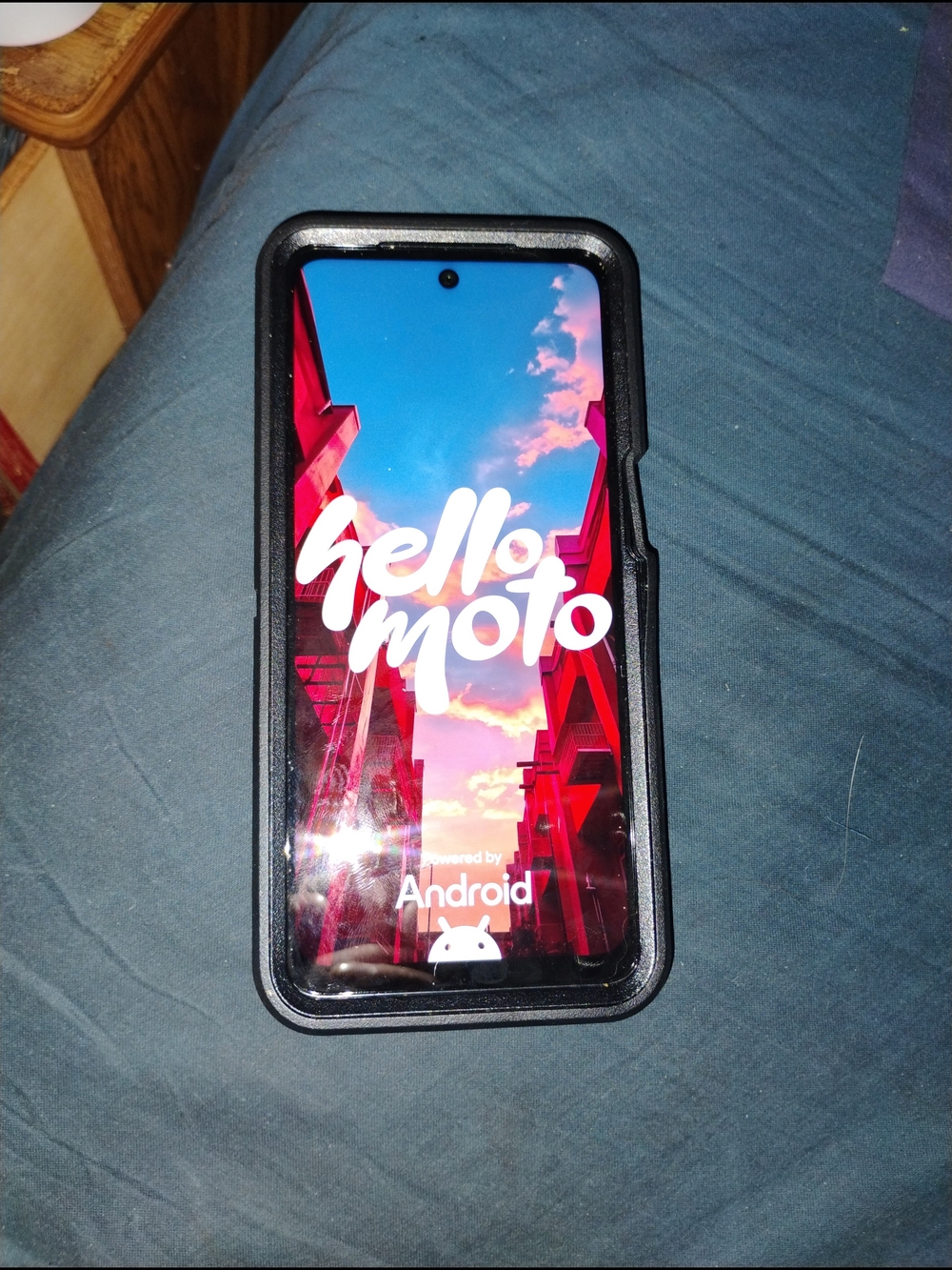 Motorola Smartphone with Black Protective Case  Xfinity Mobile